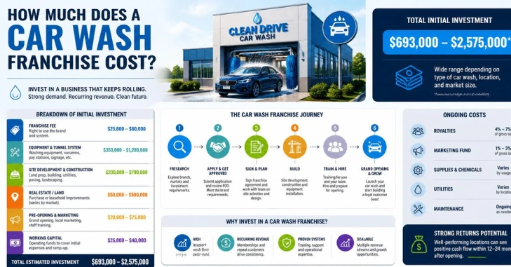 How Much Does a Car Wash Franchise Cost?