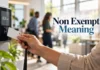 Non Exempt Meaning